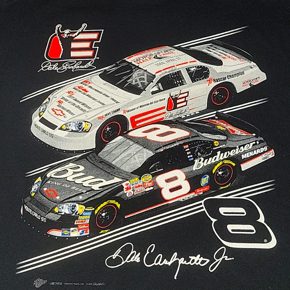 Vintage Winners Circle Nascar Hall of Fame Dale Earnhardt SR JR Large